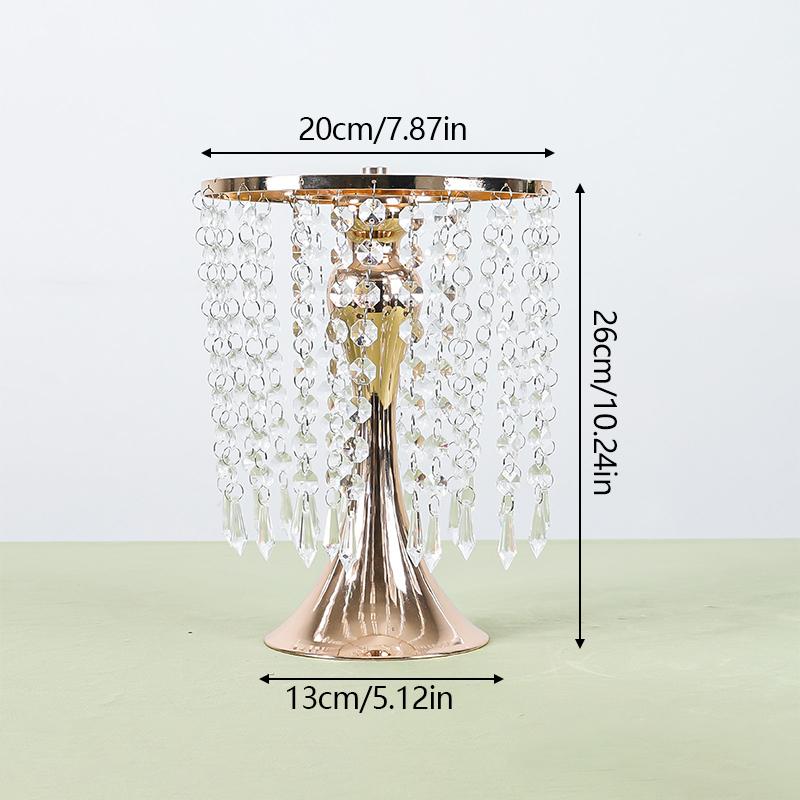 Подсвечник из золотистого кристалла, украшение для свадебного стола, центральные элементы, канделябр, подсвечник, ваза для цветов, домашний декор