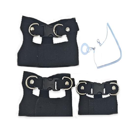 Комплект шлейки и поводка для бородатой агамы, шлейка из искусственной кожи для рептилий и ящериц с выдвижным поводком, трос для маленьких животных, аксессуары для прогулочного жилета