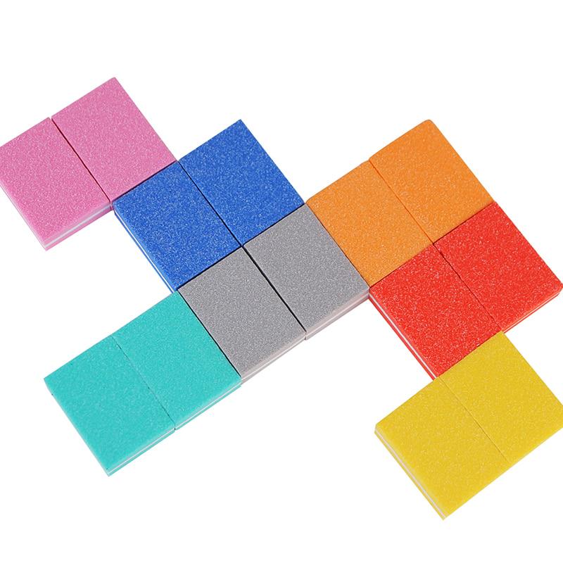 Буферные блоки для дизайна ногтей, 10 шт., пилочки для шлифования, губка для полировки, аксессуары для маникюра и педикюра, набор инструментов