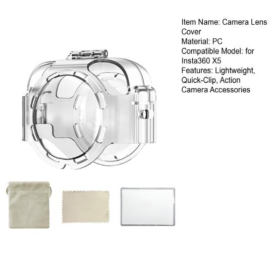 Защитная крышка объектива камеры для Insta360 X4 Легкая быстросъемная спортивная