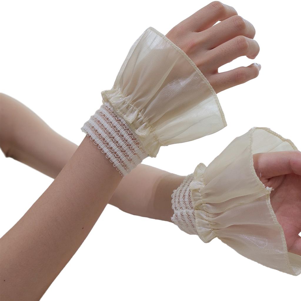 1 пара многослойных эластичных манжет на запястье, съемные рукава для рубашки, разноцветные рукава для фотосессий ногтей и модных съемок