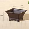 Durable Thick Four Sided Basin Imitation Purple Clay Bonsai Tray Pots Simple Plants Pots  Gardening