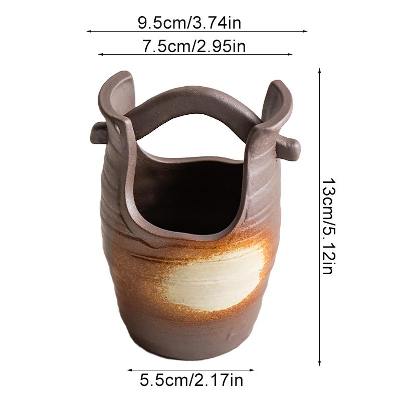 1 шт. Украшение сухоцветов Цветочная гидропоника Зеленые растения Делают старые вазы Керамическая ваза