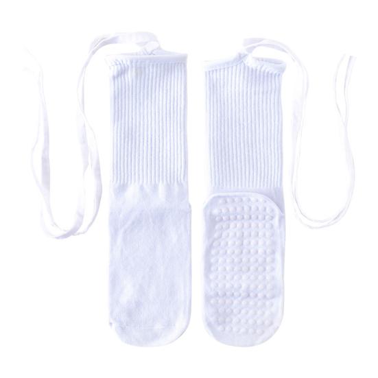 Носки для йоги и пилатеса с нескользящими подошвами для женщин, вязаные гольфы до щиколотки с завязками, носки-гольфы на шнуровке для барре, балета, танцев