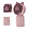 Ручной вентилятор с милым внешним видом кота, USB-зарядка, портативный вентилятор с кнопочным переключателем, мини-вентилятор для детей