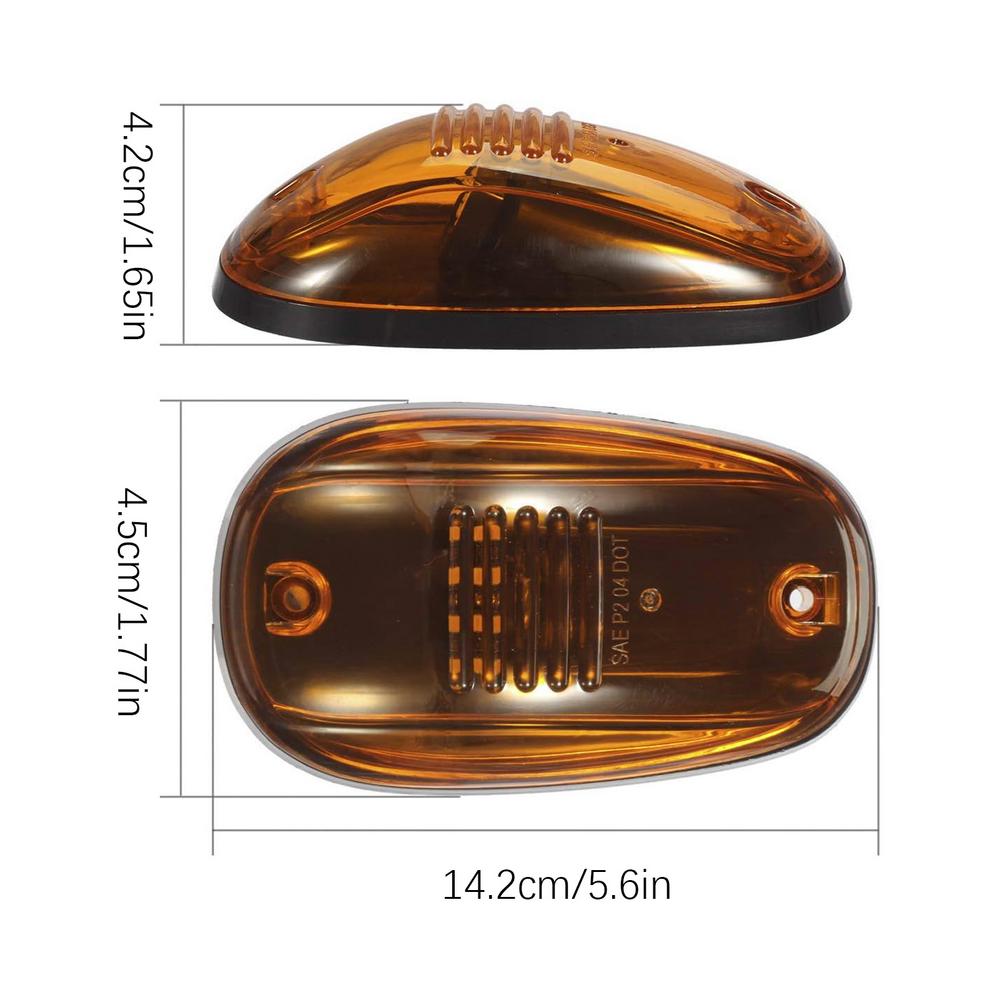 Cab Roof Top Marker Lights Cab Top Roof LED Marker Lights IP65 Waterproof Design Warning Light For Pickups SUVs Off-Road Cars