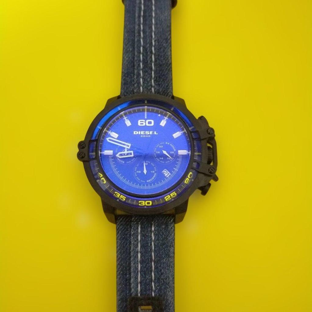 Used Rare DIESEL DZ-4405 Blue Men's Watch - Beautiful Condition