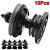 10x Interior Door Trim Panel Card Clips For VW Volkswagen Touran Tiguan Golf Passat Polo Car Plastic Rivets Fasteners