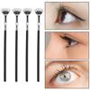 4Pcs Eyelash Brush Long Handle Scalloped Soft Bristles Lash Separation Mascara Fan Brush Women Girls Eye Makeup Tool