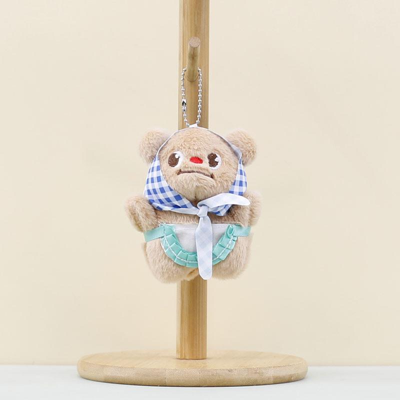 Очаровательный плюшевый брелок в виде медвежонка из короткого меха, идеально подходящий для детей и взрослых