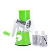 Rotary Cheese Grater Kitchen Mandoline Vegetable Slicer with 3 Interchangeable Blades Grater for Fruit Vegetables Nuts