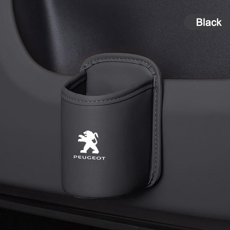 Car Water Cup Stand Rear Seat Drink Leather Water Cup Box For Peugeot 207 3008 206 208 308 307 407 508 2008 5008 107 Stickers