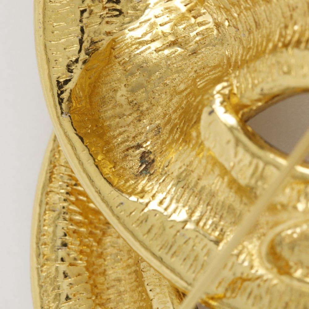 Chanel Брошь Матрас COCO Mark винтажная Позолоченная 38,3 г Женская Б/У