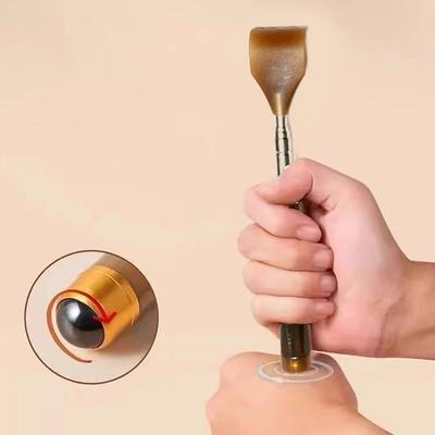 1 шт. Раздвижная магнитная шариковая чесалка для спины с магнитом, телескопическая чесалка для спины, массажер, скребок для спины