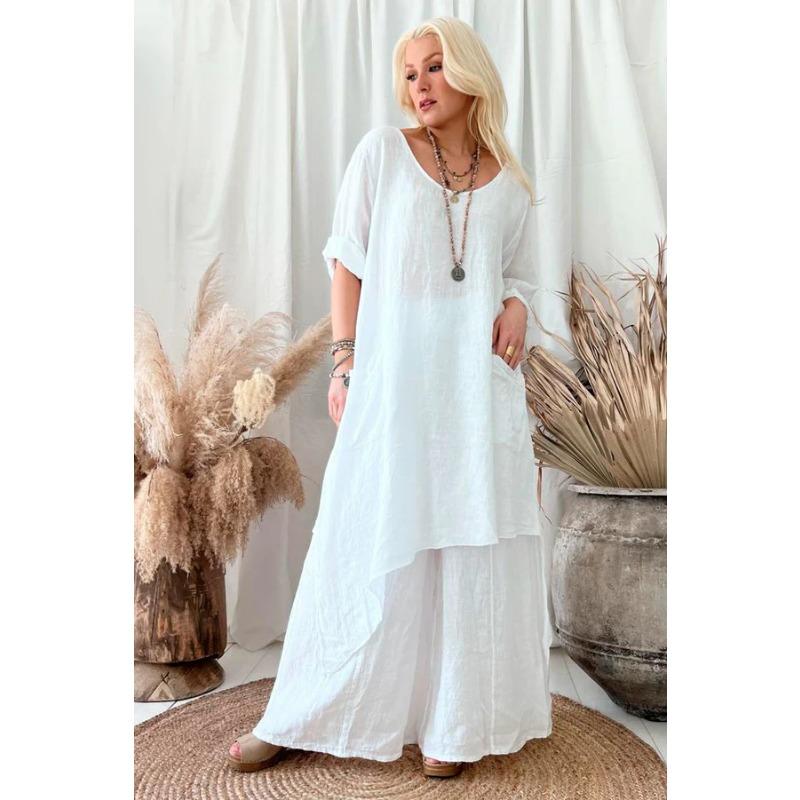 Осенние женские простые универсальные свободные повседневные платья с неровным подолом