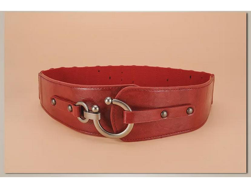 Korean Wide Waist Elastic Belt for Women – Versatile European & American Style
