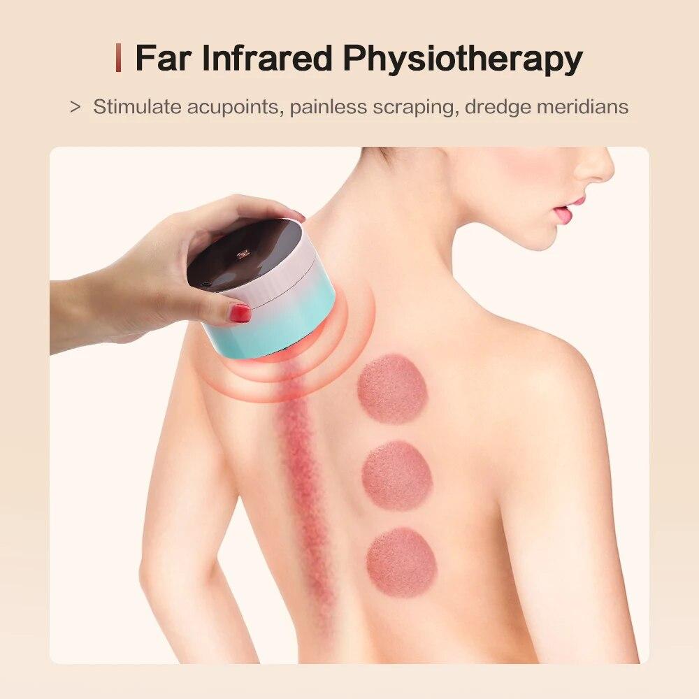 99 передач, электрический вакуумный баночный массаж, вибрационный антицеллюлитный массажер для тела, гуаша, соскабливание, сжигание жира, похудение