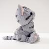 SunLemon Kitten American Shorthair Gray Stuffed Animal Cat 15 X 17.5 X 6.8 Cm