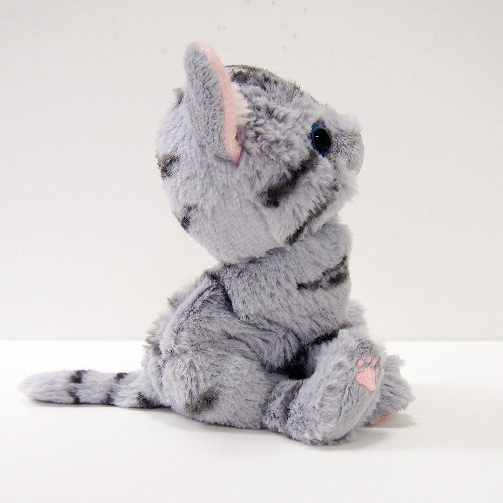 SunLemon Kitten American Shorthair Gray Stuffed Animal Cat 15 X 17.5 X 6.8 Cm
