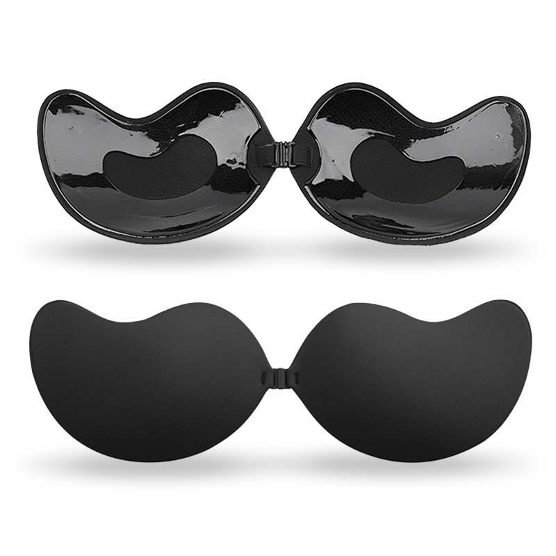 Манго Силиконовый Невидимый Бесшовный Бюстгальтер Пуш-ап без бретелек: Беспроводные, Нескользящие, Дышащие Накладки на соски и Тонкие наклейки.