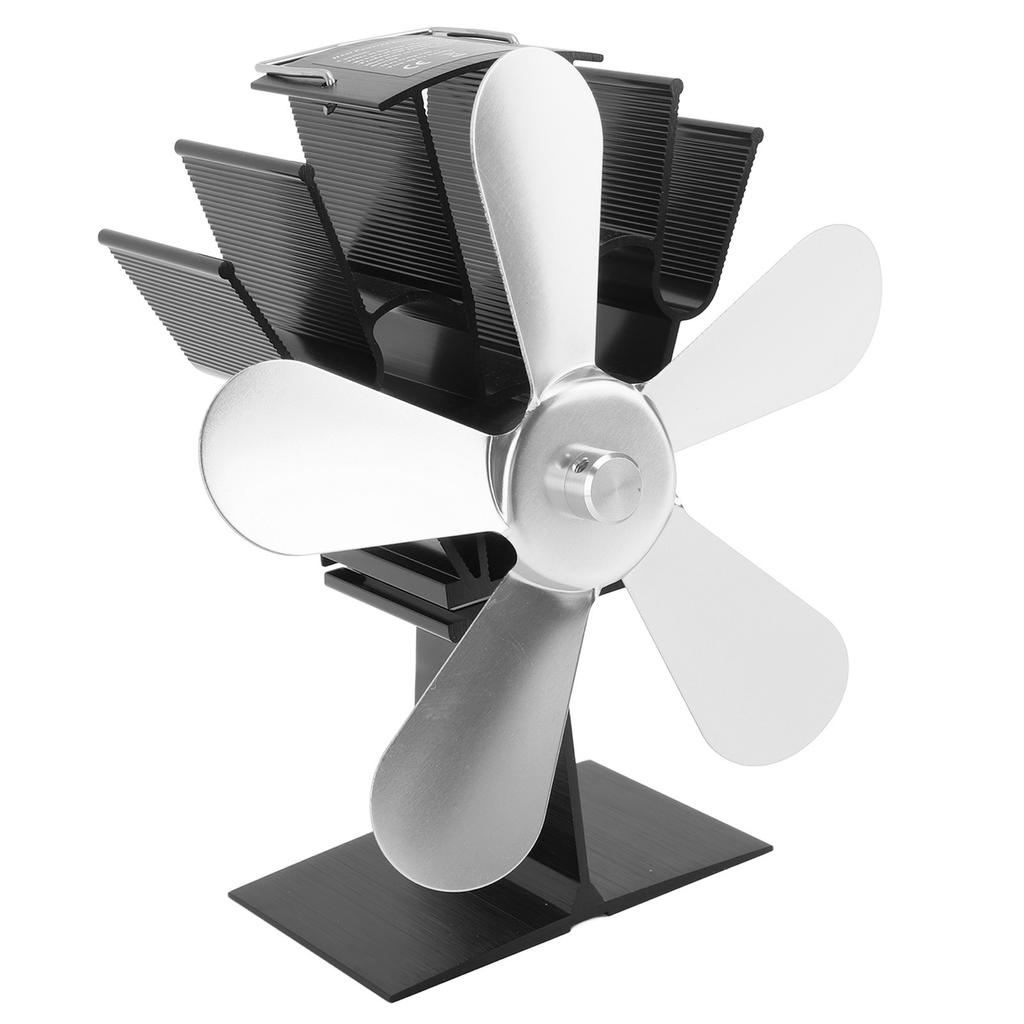 Вентилятор для дровяной печи с 5 лопастями, вентилятор для камина, вентилятор для дровяной печи, работающий на пеллетах