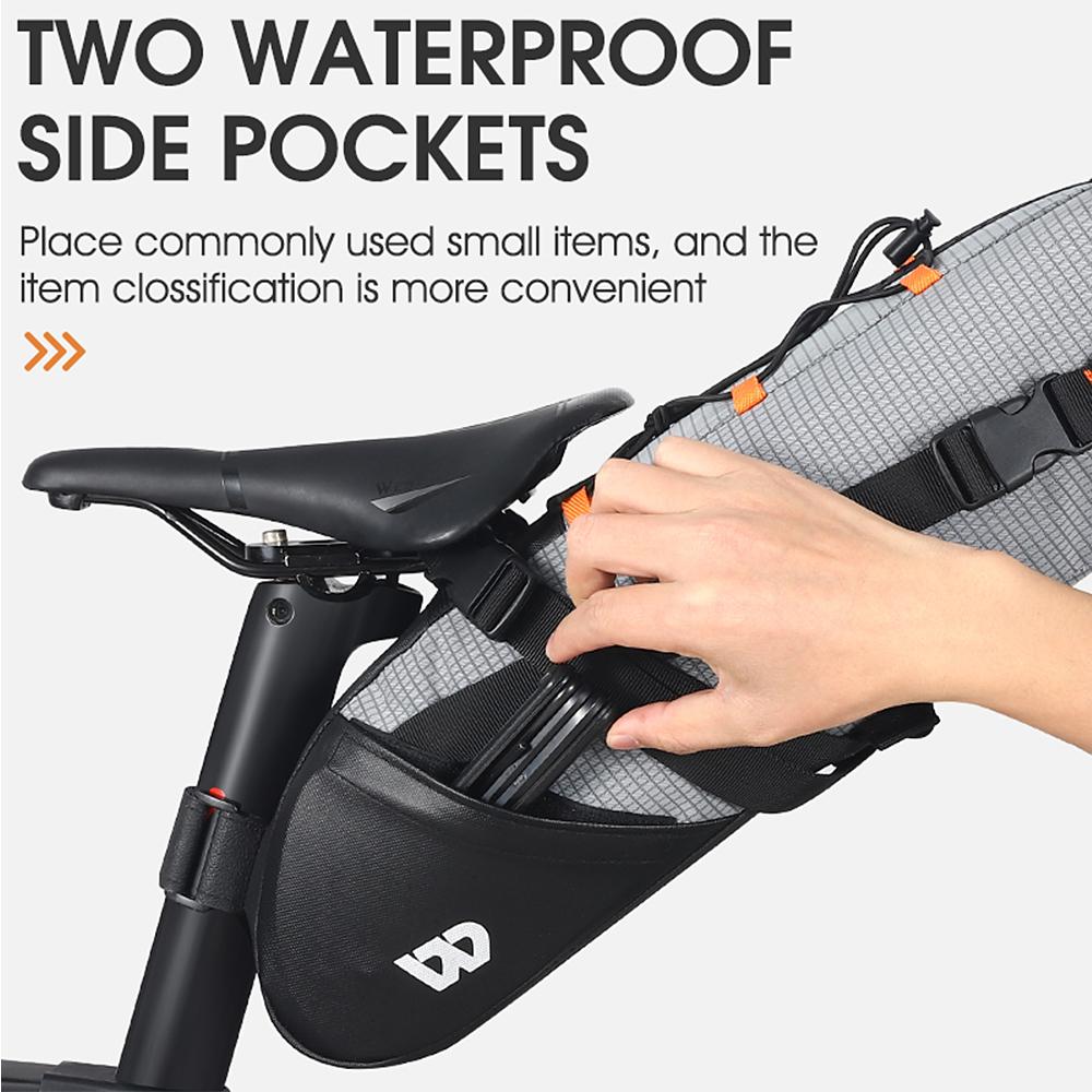 Waterproof Bike Saddle Bag 10L Bicycle Seat Bag Road Mountain Bike Tail Bag Bicycle Bag Pannier