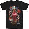 Мужская футболка с коротким рукавом Coca-Cola с принтом бутылки и пленки колы