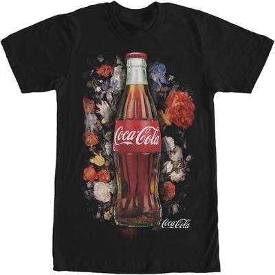 Мужская футболка с коротким рукавом Coca-Cola с принтом бутылки и пленки колы
