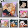 K-Камисама ХадзимэмаситаS Наволочка Плюшевая ткань Стойкая к выцветанию Мягкая Двусторонняя печать Короткий плюш Домашняя Наволочка для диванной подушки