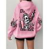 Expensive Talks Back Funny Print Women Hoody Harajuku Loose Clothes Fleece Warm Comfortable Hoodie Vintage Autumn Crewneck Top