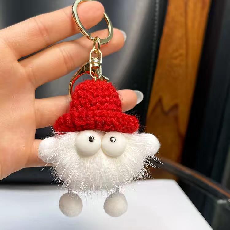 Симпатичные брелоки для женщин из натурального меха норки брелок для ключей