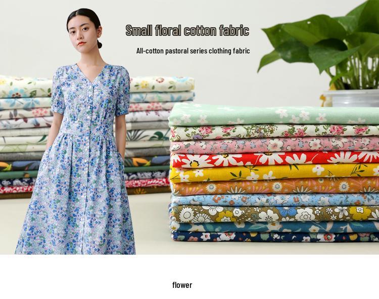 Тщательно отобранная хлопковая саржа с цветочным принтом для детского платья и детского постельного белья