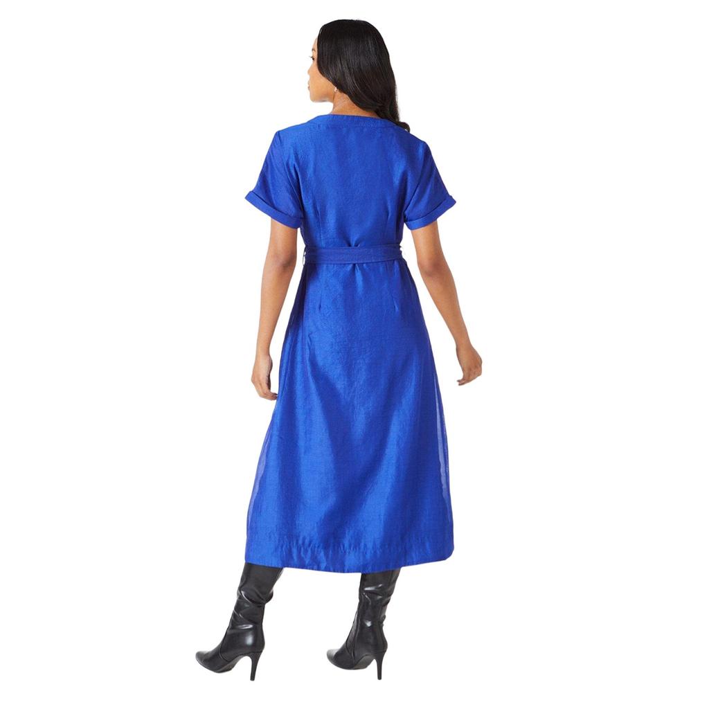 Принципы: женское/женское платье-рубашка из органзы с поясом