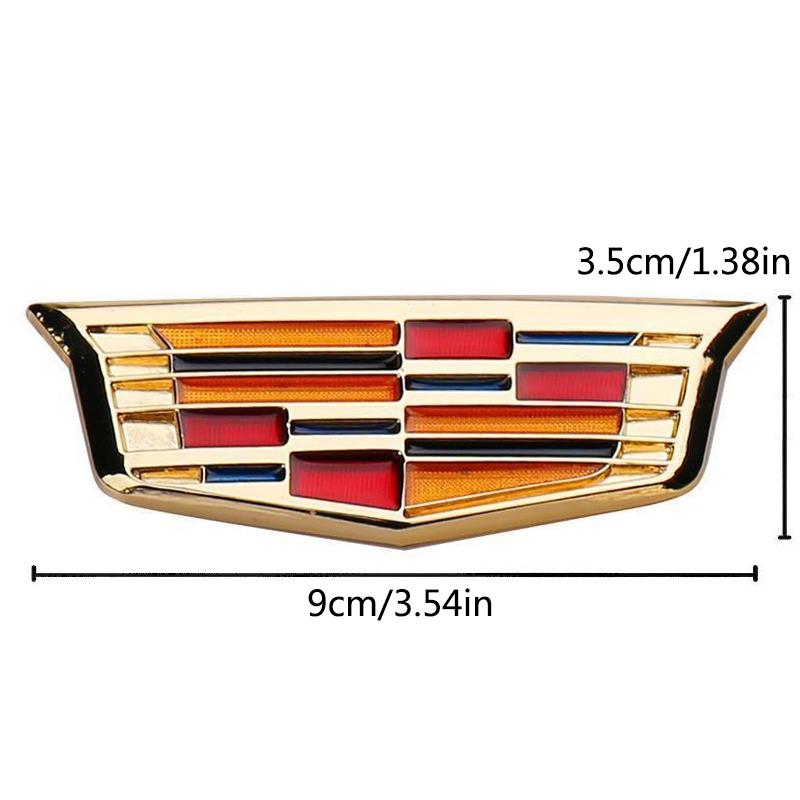 AABHT1 Wear-resistant Alloy Sticker Rear Trunk 3D Emblem Badge, Car Exterior Modification for Cadillac XTS DTS Escalade XT5 ATSL CT4
