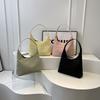 Simple Underarm Commuter Handbag Female Summer Fashion Student Class Tote Bag Textured Shoulder Bag