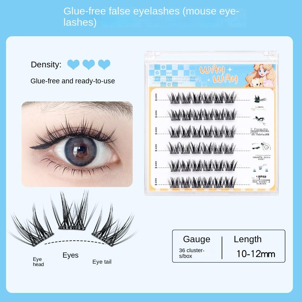 Sweet Adhesive False Eyelashes Makeup False Eyelash Clusters Grafting Lashes