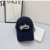 Hat Female Summer Alphabet Embroidery Soft Top Baseball Cap Vintage Washed Denim Cap Sun Cap