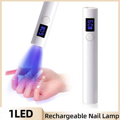 Мини УФ-лампа для ногтей, сушилка, портативная USB перезаряжаемая светодиодная лампа для быстрого высыхания ногтей, ручная маникюрная лампа для гель-лака