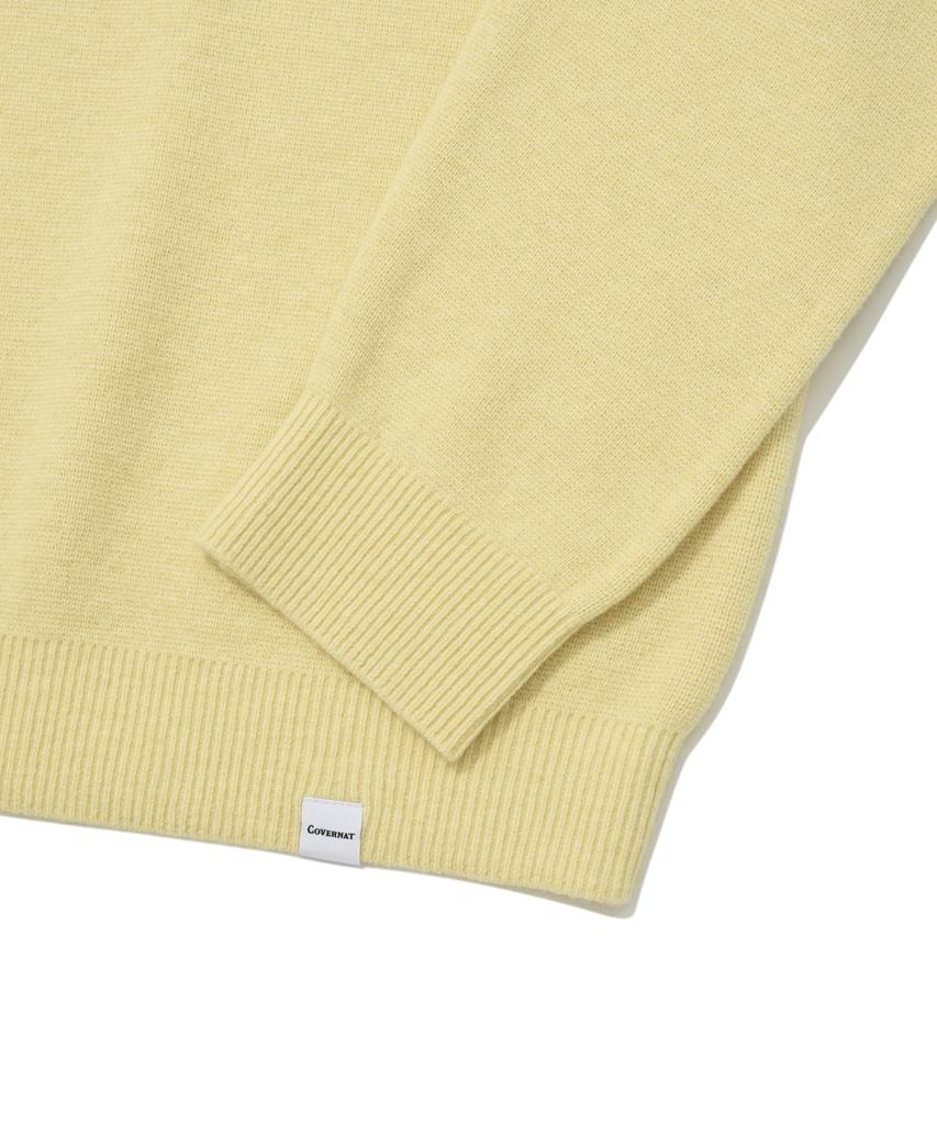 COVERNAT Lambswool Round Knit Yellow