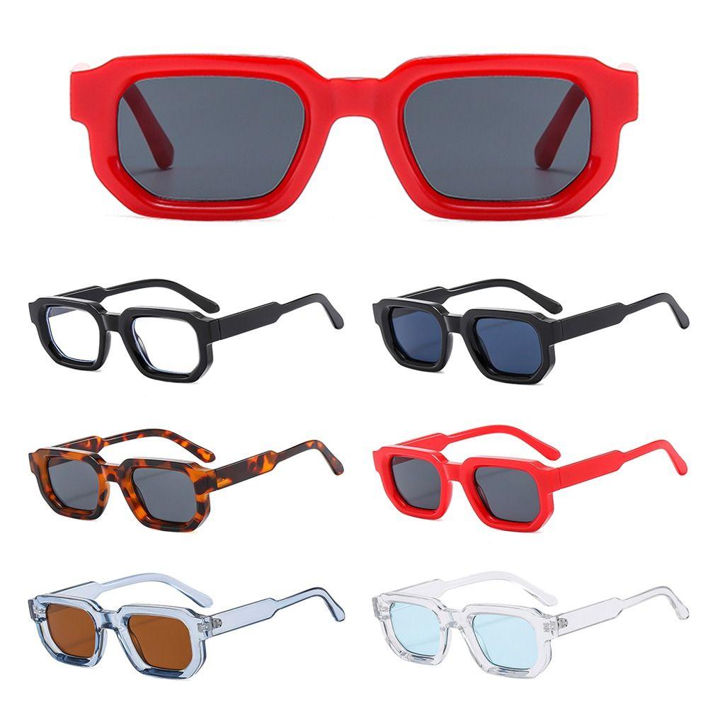 Small Shades UV400 Protection Eyewear Trendy Square Frame Sunglasses for Women & Men