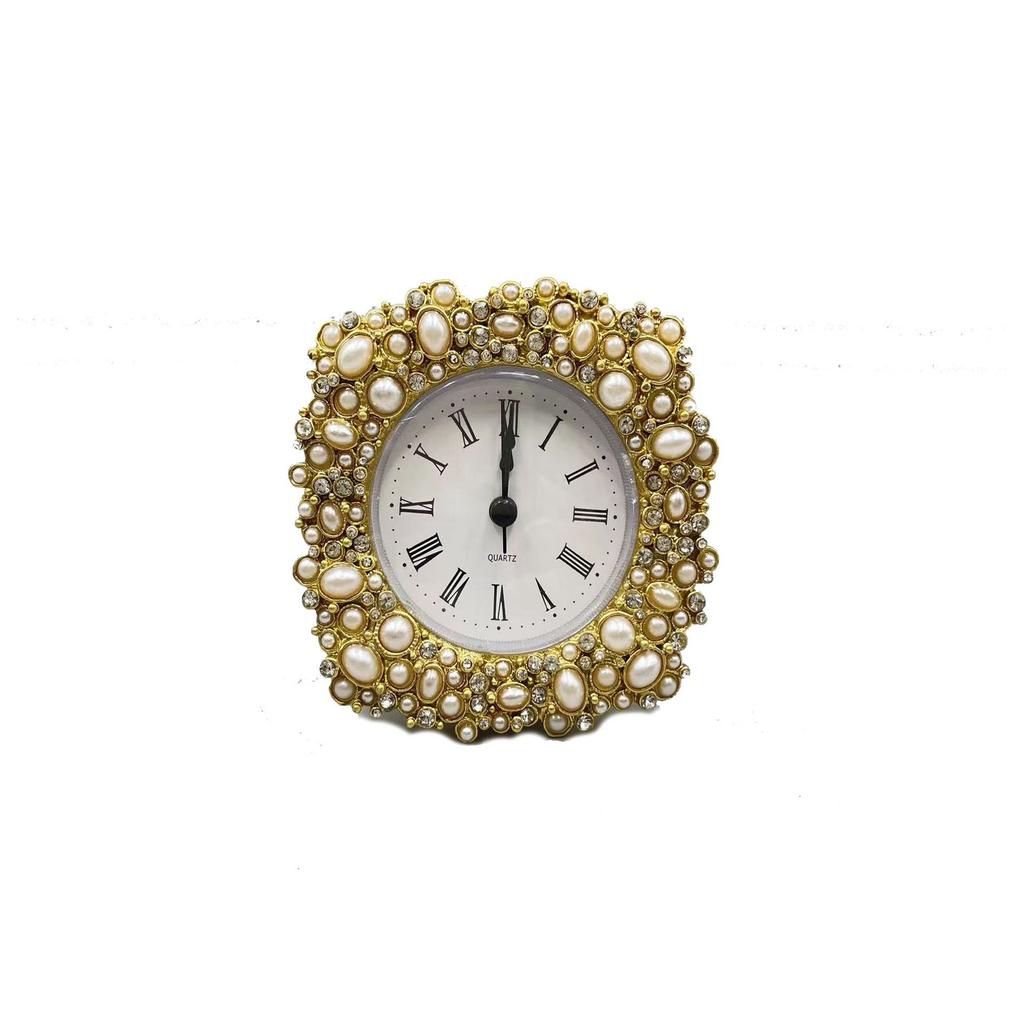 Новые европейские легкая роскошь новые мини маленькие часы креативные часы гостиная украшение для дома модельная комната бесшумные