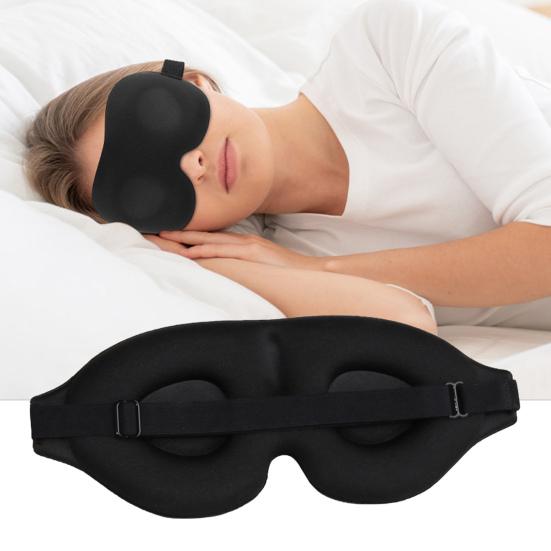 Zero Eye Pressure 3D Sleep Mask 1 Light Blocking Night Blindfold Skin-Friendly Breathable Eye Shade