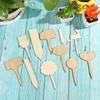 Nursery Pots Plant Markers Planting Tags Garden Wooden Labels Bonsai Ornament Bamboo Crafts