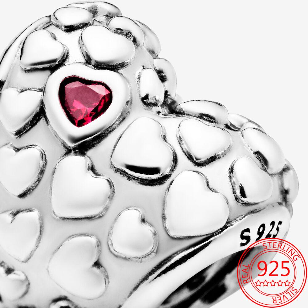 Настоящее серебро 925 пробы, подвеска «Мама на миллион сердец», подходит для оригинального модного браслета и браслета, ювелирные изделия своими руками для матери, подарок