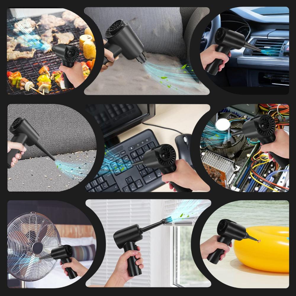 TISHRIC 6000 мАч беспроводной воздуходувка сжатого воздуха Беспроводная компьютерная клавиатура для уборки дома пистолет для выдувания пыли