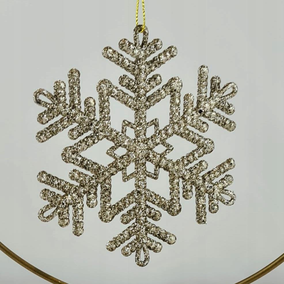 Openwork Snowflake Pendant - Champagne