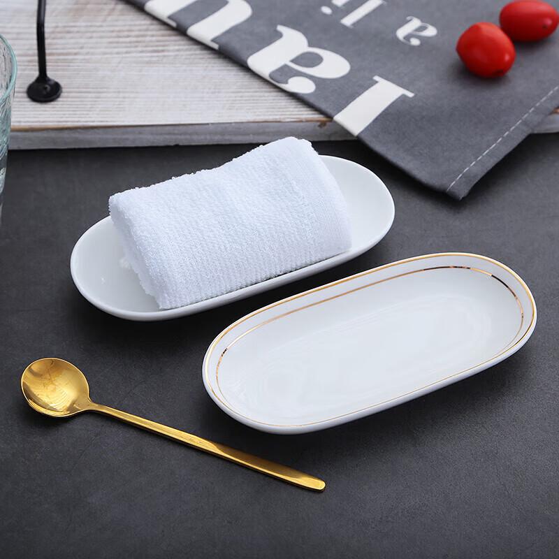 Huihuang White Ceramic Multipurpose Dish