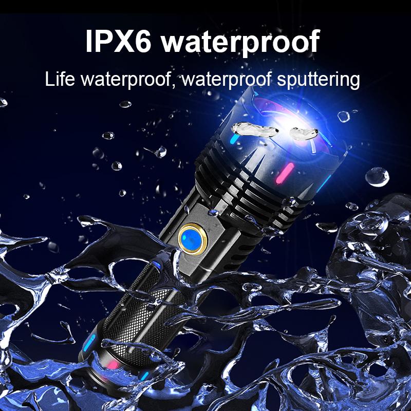 Новый супер яркий 800 Вт белый лазерный фонарик перезаряжаемый 5000 м фонарь водонепроницаемый уличный рабочий фонарь для кемпинга