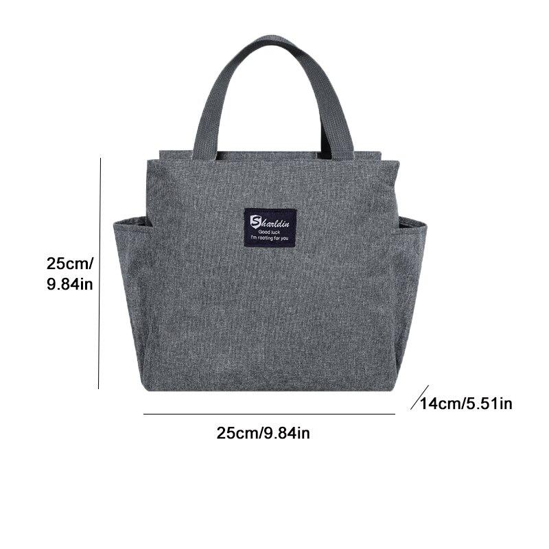 Большая вместительная сумка-холодильник Oxford Portable Zipper Thermal Lunch Bags Изолированная сумка-холодильник для кемпинга и пикника