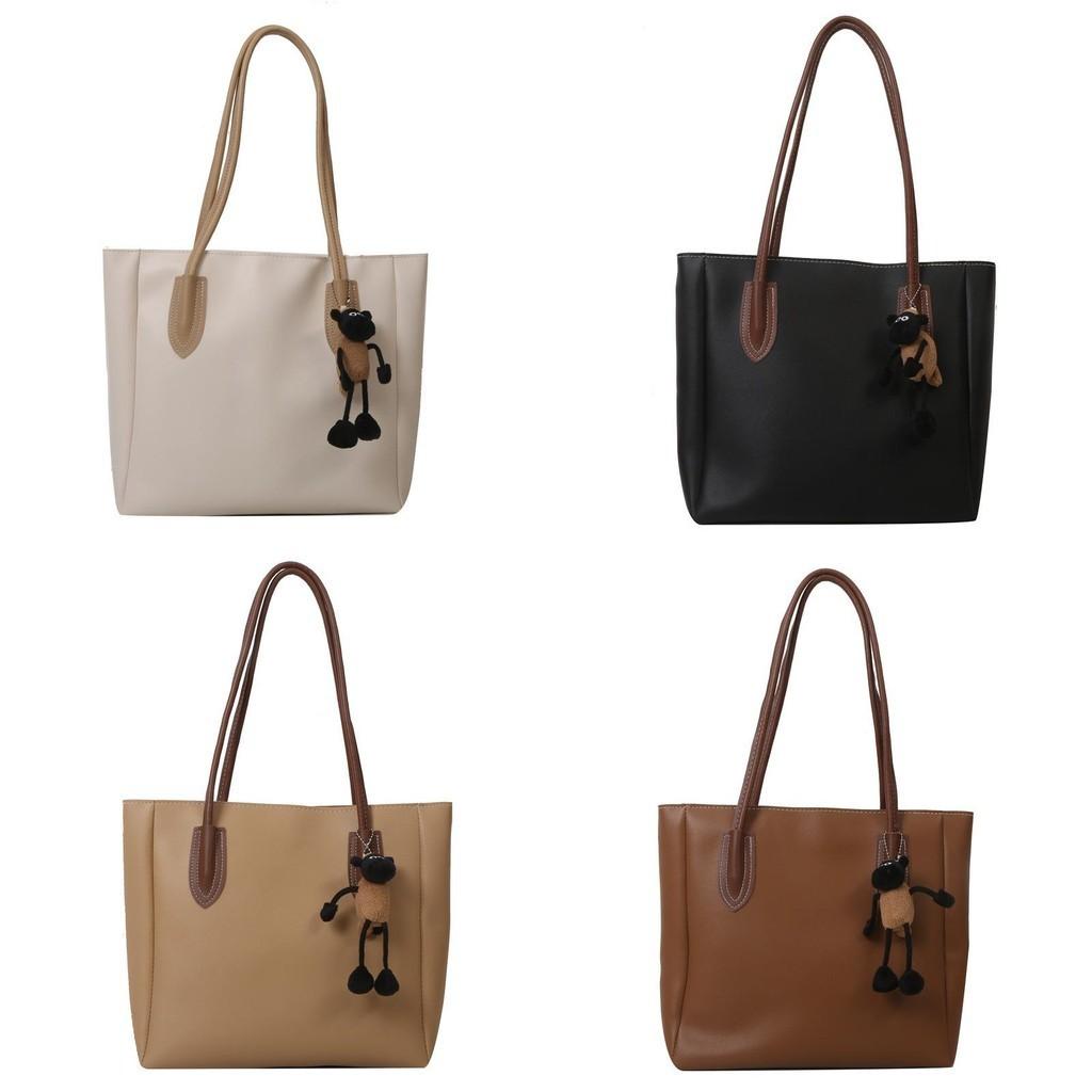 Модная женская сумка-тоут из искусственной кожи большой вместимости 2023 трендовая уличный стиль сумка на плечо